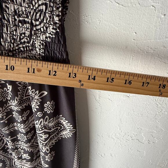 Ocean Blue‎ Medium Tall Gray Bohemian Festival Maxi Dress - Picture 6 of 7